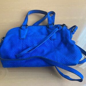 Aimee Kestenberg Blue Suede Satchel
